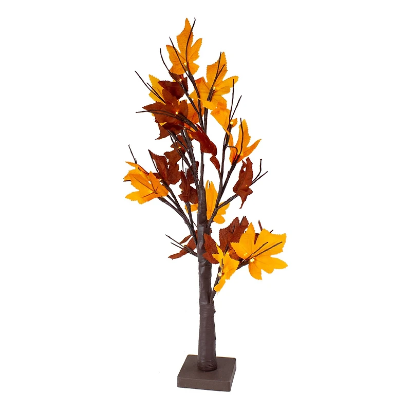 2ft. Pre-Lit Maple Artificial Tree, Clear LED Lights