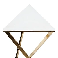 2ft. Gold Marble Contemporary Accent Table, 2ct.
