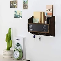 NEX™ Wall Mount Mail & Key Holder Organizer with Chalkboard Surface