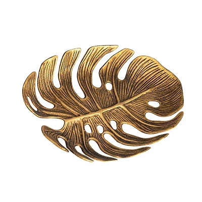 Hello Honey® 6.5" Antique Monstera Leaf Tabletop Accent