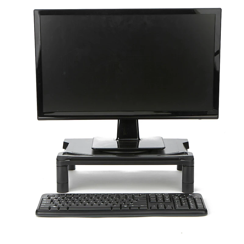 Mind Reader Black Rotative Extra Wide Monitor Risers