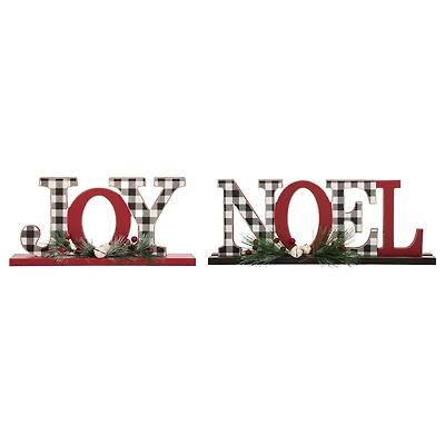 Glitzhome® Noel & Joy Table Top Décor Set