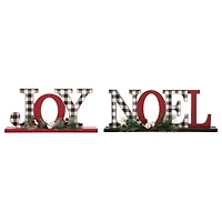 Glitzhome® Noel & Joy Table Top Décor Set