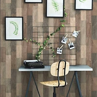 RoomMates Dark Weathered Plank Peel & Stick Wallpaper