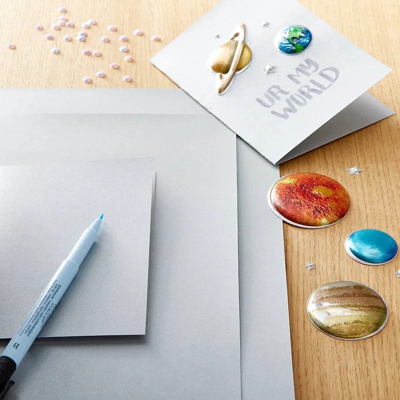 48 Pack: Silver Metallic Paper by Recollections®, 12" x 12"