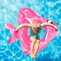 31" Pink Fish Inflatable Pool Ring Tube Float