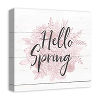 Hello Spring Canvas Art 
