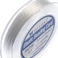 Miyuki® 0.4mm White Elastic Beading Cord, 22yd.