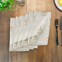 Mini Pumpkin Pattern Cotton Twill Napkin