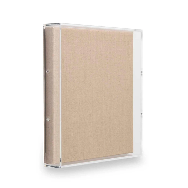 Wexel Art UV Grade Acrylic Shadowbox 3" Depth with Beige Linen Canvas
