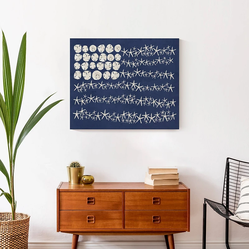 Starfish Flag Canvas Wall Art