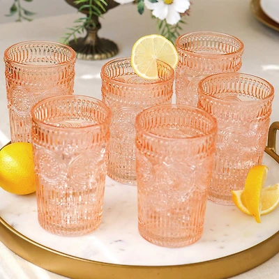 Kate Aspen® 13oz. Vintage Textured Rose Gold Drinking Glasses, 6ct.