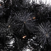 36" LED Black Bristle Artificial Christmas Wreath