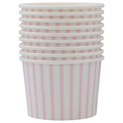 8oz. Pink Stripe Snack Cups, 10ct. by Celebrate It™