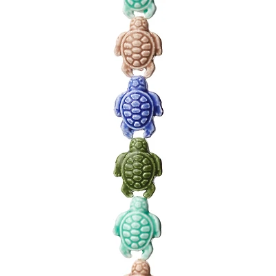 Ceramic Sea Turtle Beads, 19mm by Bead Landing™