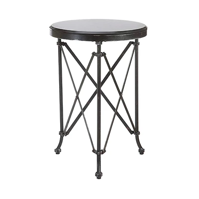 Hello Honey® 28'' Metal Table with Marble Top