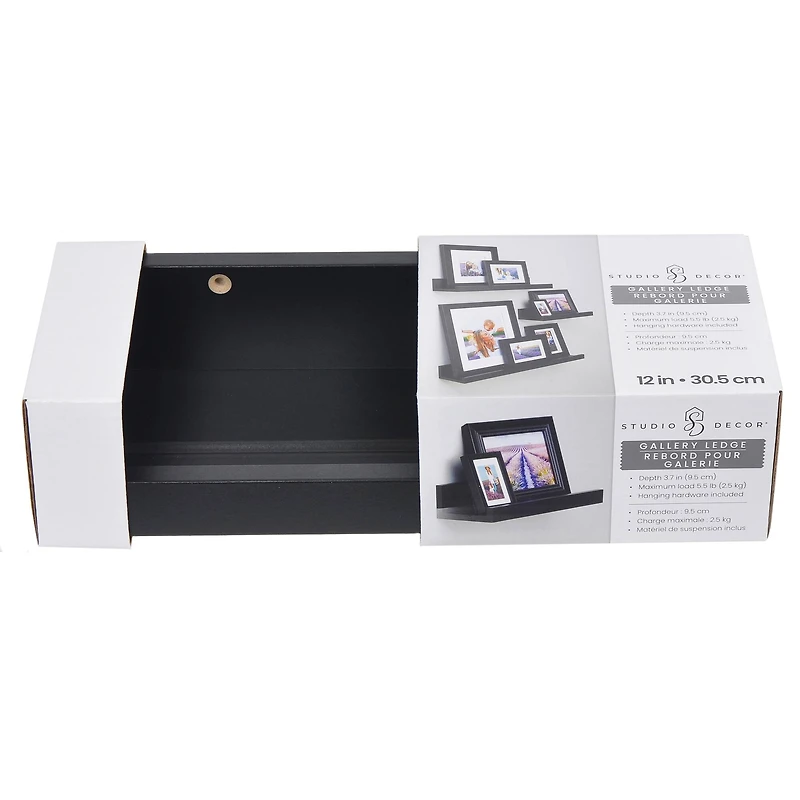 Solid Black Ledge by Studio Décor