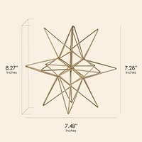 8.5" Gold Metal Star Figurine