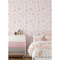 RoomMates Disney 100th Anniversary Princesses Pink Peel & Stick Wallpaper