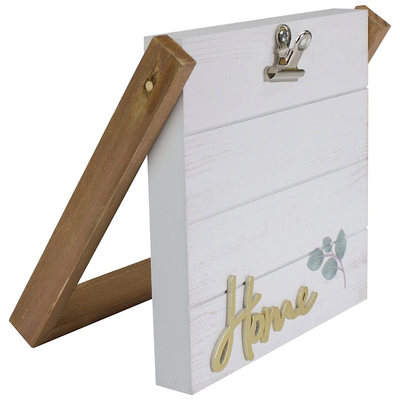 8.5" "Home" Table Top Photo Clip Frame With Hinge Design Décor