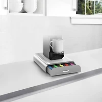 Mind Reader Gray 50 Capacity Single-Serve Coffee Capsule Storage Drawer Organizer