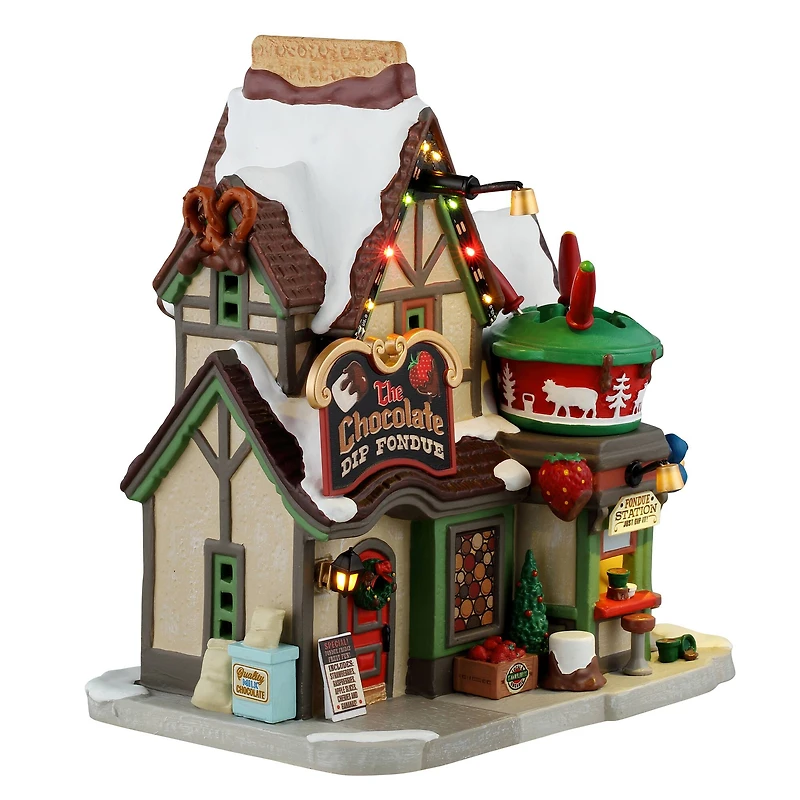 Lemax® Vail Village Chocolate Dip Fondue