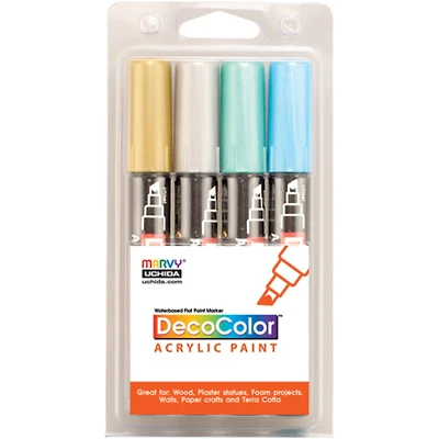 Uchida DecoColor™ Metallic Acrylic Paint Marker Set