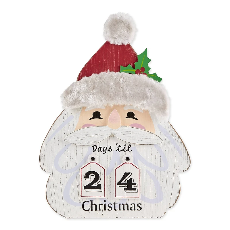 DII® Santa Head Days 'Til Christmas Advent Calendar