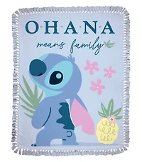Lilo & Stitch 48" Ohana No Sew Fleece Throw Kit