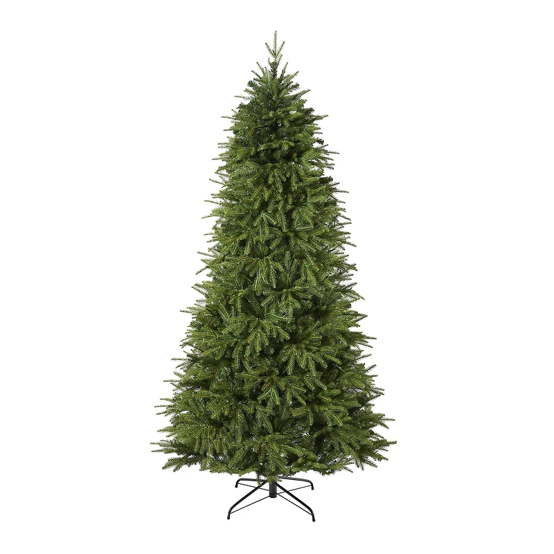 8ft. Pre-Lit Vancouver Fir Natural Look Artificial Christmas Tree with Clear LED Lights