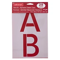 4.5" Classic Caps Alphabet Stencils by Craft Smart®