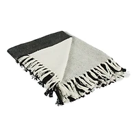 DII® Black Four Square Woven Throw