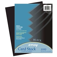 Pacon® 8.5" x 11" Black Card Stock, 100 Sheets