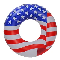 36" Stars & Stripes Inflatable Swimming Pool Inner Tube Ring Float