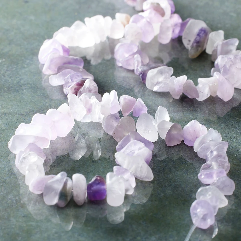 Purple Matte Amethyst Chip Beads by Bead Landing™