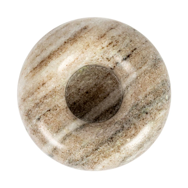 Hello Honey® 3" Beige Marble Tealight Holder