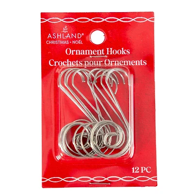 Silver Swirl Wire Ornament Hooks, 12ct. by Ashland®