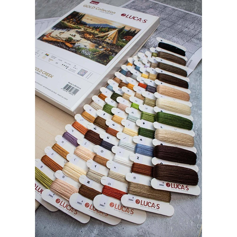 Luca-S Gold Creek Counted Cross Stitch Kit