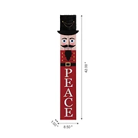 Glitzhome® 42" Nutcracker Wooden Porch Sign