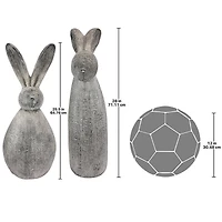 Design Toscano Big Burly Bunnies Rabbit Statue Set
