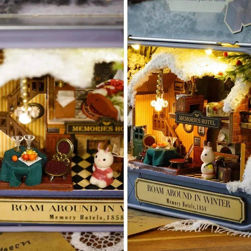 Wizardi Miniature Roombox: Roam Around in Winter