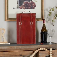 Red Modern Wine Holder, 9" x 5" x 16"