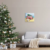 Stupell Industries Christmas Beach Nautical Van Canvas Wall Art
