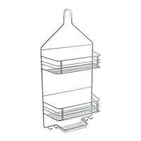 Bath Bliss Gray 2 Tier Shower Caddy