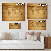 Designart - Ancient Map of The World X