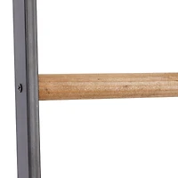 72" Black Metal Contemporary Ladder