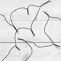 20ct. Warm White LED Wide Angle Christmas String Lights with Green Wire