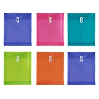 JAM Paper 9.75" x 11.75" Plastic Button & String Tie Closure Envelopes, 12ct.