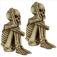 Design Toscano Mr. Bone Jangles Skeleton Sitter Statues, 2ct.