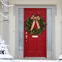 30" Pre-Lit Decorated Wreath